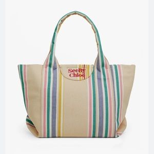 NWT See by Chloe Laetizia tote bag, smooth tan